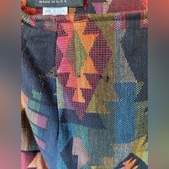 VTG 80s Diamond L WesternWear Native Inspired Design Jacket Wrap Skirt Set 15/16 - Picture 10 of 10